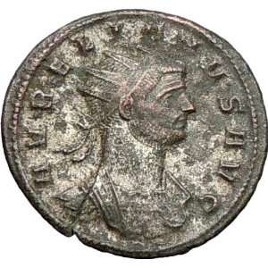  Aurelian 275AD Authentic Ancient Roman Coin Woman presents 