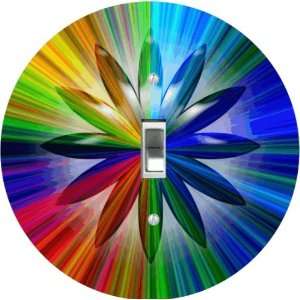  Rikki KnightTM Rainbow Crystal Art Light Switch Plate 
