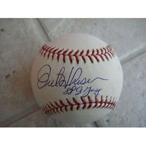  Orel Hershiser 88 Cy Young Mlb Auth Signed Off Ml Ball 