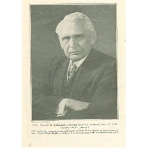  1925 Print Frank B Kellogg Ambassador Court St Jamess 