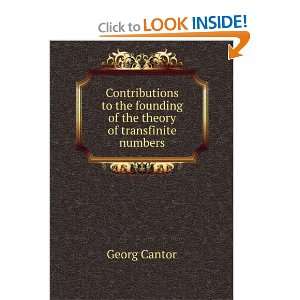   the founding of the theory of transfinite numbers Georg Cantor Books