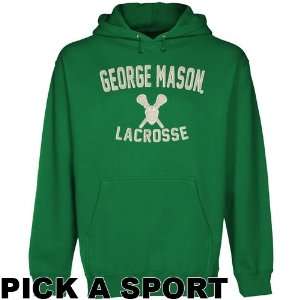 George Mason Patriots Legacy Pullover Hoodie   Green