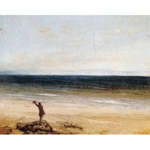 FRAMED oil paintings   Gustave Courbet   24 x 20 inches   The Sea at 