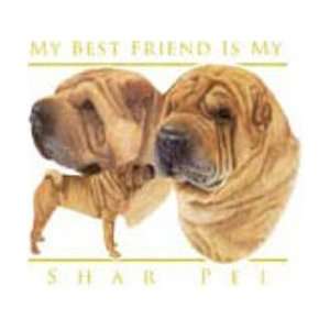    T shirts Animals Dogs Body & Head Shar Pei M: Everything Else