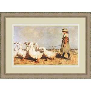   To Pastures New by Sir James Guthrie   Framed Artwork: Home & Kitchen