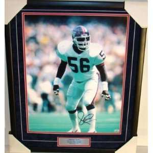 Autographed Lawrence Taylor Picture   Framed 16X20 PSA   Autographed 