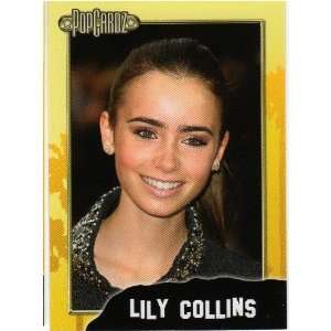 Lily Collins PopCardz Star Collector Card. Series One, No. 19. 2008.