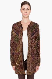 Haute Hippie Patchwork Embellished Coat for women  