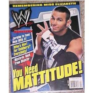  July 2003 WWE Magazine Matt Hardy Signed COA   Sports 