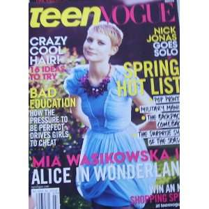 Teen Vogue March 2010 Mia Wasikowska Alice in Wonderland 