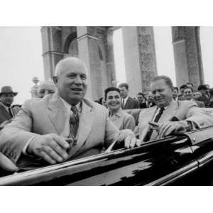  Nikita Khrushchev, with Yugoslav Leader Marshal Tito and 