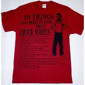  10 Things to Know About Chuck Norris T Shirt Tee Shirt 