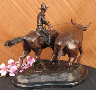 Bolter Bronze Statue Sculpture Figurine By American C.M.Russell Hand 
