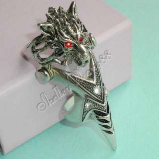 FINAL FANTASY Claw Reaver Finger Ring Wolf Red Eyes  