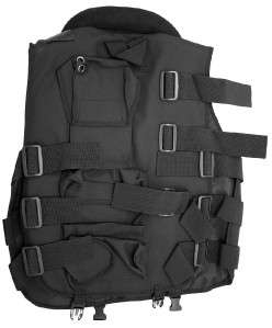 Tactical Vest Black with Soft Collar Design for Comfort  