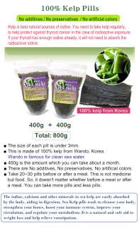 Natural Food Source of Iodine 100% Sea Kelp Pill 1.76lb  