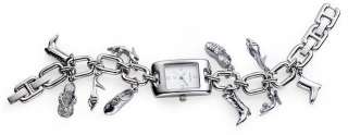 Ladies FOSSIL Silver Shoes Charm Watch ES1145 NEW  