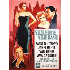   Movie French 11x17 Barbara Stanwyck James Mason Van Heflin Ava Gardner