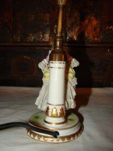 Vintage Awesome Porcelain Victorian Girl Lady Table Lamp Bryant  