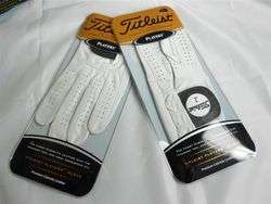 New Titleist Leather Players Golf Glove Mens Left Hand M 2 Pack RH 