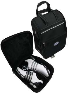   Deluxe Fur Lined Padded Nylon Shoe Bag   Black 609529060610  