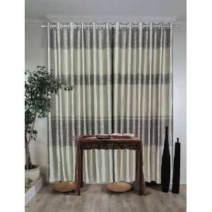  Grommet Maluspattern Faux Silk Curtain Panel_sx10 59 86 