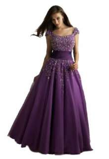  Night Moves Modest Ball Gown Prom Dress: Clothing