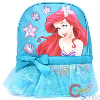 Disney Princess Little Mermaid Ariel School Backpack 10 Mini Bag with 