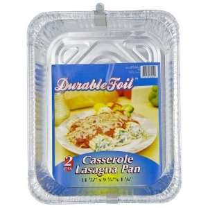  DURABLE APPLIANCE 2 Count Aluminum Casserole Lasagna Pan 