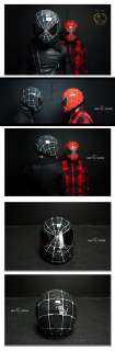 Black Spiderman motorcycle helmet CS R1 Chrome VISOR  