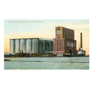 Peavey Grain Elevator, Duluth, Minnesota Premium Giclee Poster Print 