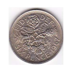  1967 Great Britain Six Pence, KM# 903: Everything Else