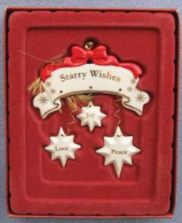 Lenox Starry Wishes Christmas Ornament NIB  