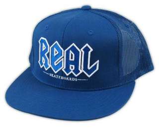 Real DEEDS Skateboard Trucker Hat BLUE  