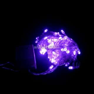   Purple String Fairy Lights Christmas tree lamp Wedding & Party 220V