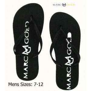  Marc Gold Mens Black Flip Flop Case Pack 10 Case Pack 10 