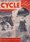   1953 Cycle magazine, Bonneville speed trials, Jack Pine, flat track