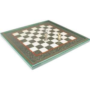  Green & Erable Framed Chess Board   2 3/8 Squares Toys & Games