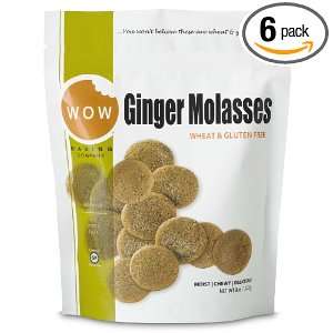 WOW BAKING COMPANY Cookies, Ginger Molasses, 8 Ounce (Pack of 6 