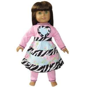    Zebra & Floral Chic fits AMERICAN GIRL DOLL clothing Toys & Games