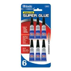   Use Super Glue, 1 grams 0.036 ounces, 6 Per Pack
