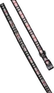 Light Pink Plaid Collar for Small Dogs 10   14 Neck  