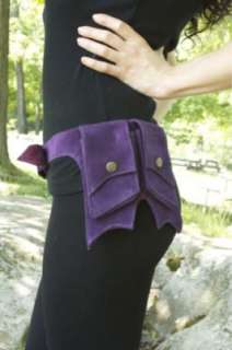 Hip Handmade Suede Waist Pack Bag Party Style Belt New  