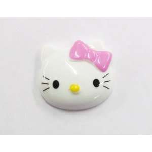  Pink Bow Kitty Cat Flat back Resin Cabochons: Arts, Crafts 