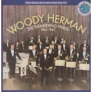   THUNDERING HERDS 1945 1947 LP (VINYL) UK CBS 1988 WOODY HERMAN Music
