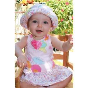  Baby Lulu Josie Baby Girls Sleeveless Skirted Romper: Baby