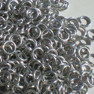   16g Aluminum JUMP RINGS Polished SAW CUT Chainmail chain mail maille