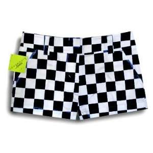 Loudmouth Golf Womens Mini Shorts: Pole Position   Size 2