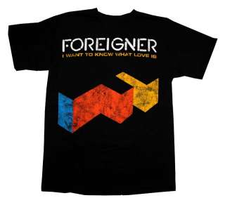 Foreigner Want To Know What Love Is Logo Vintage Style Rock Band Soft 