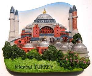Hagia Sophia, Istanbul,TURKEY,Resin 3D Fridge Magnet  